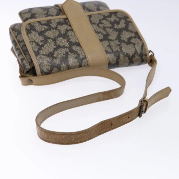 SAINT LAURENT Shoulder Bag PVC Leather Beige Gray Auth bs28744 - Picture 8 of 16